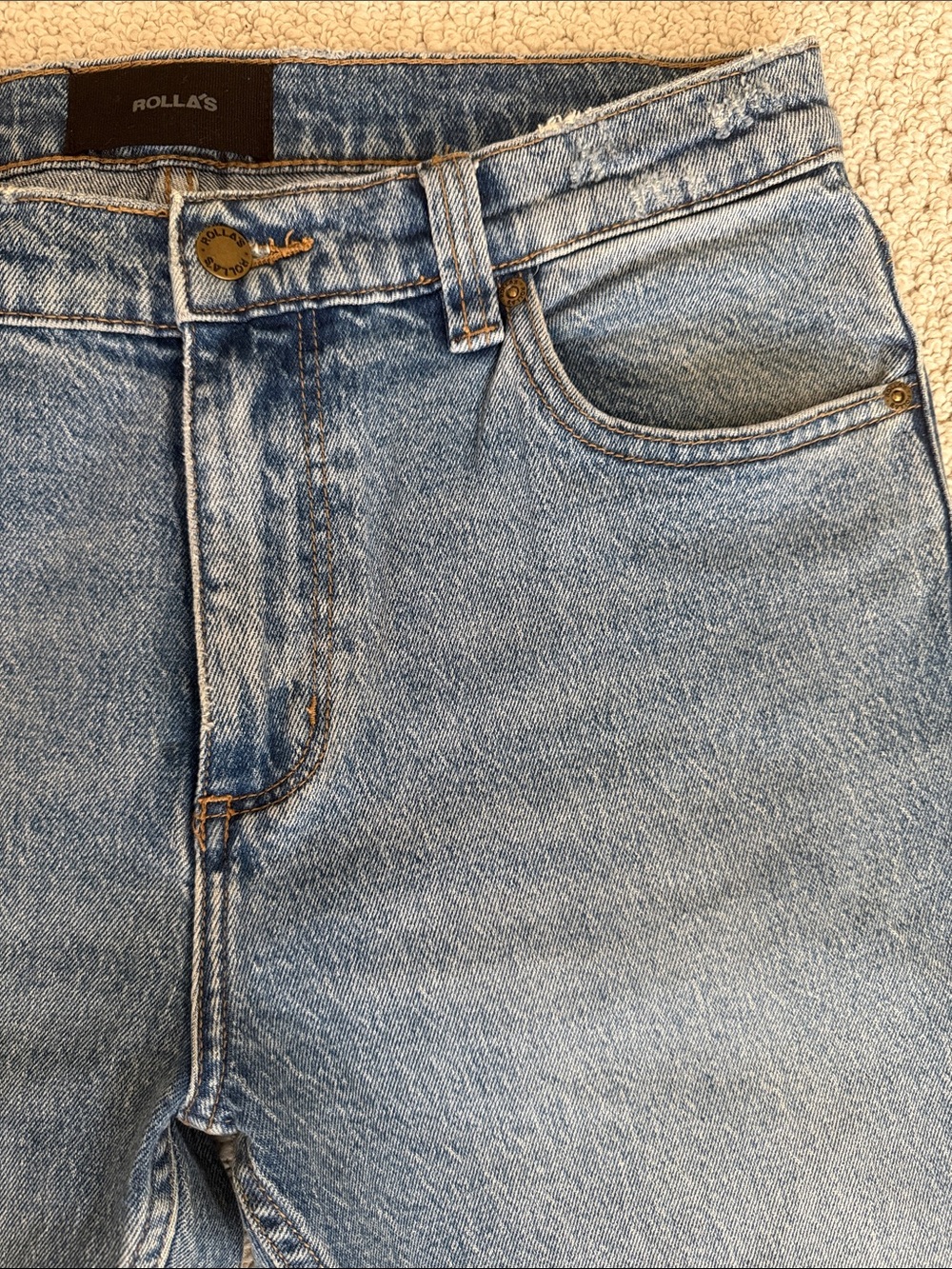 ROLLA'S Relaxo - Men's Jeans Light Blue Denim (90s wash) - Picture 6 of 7